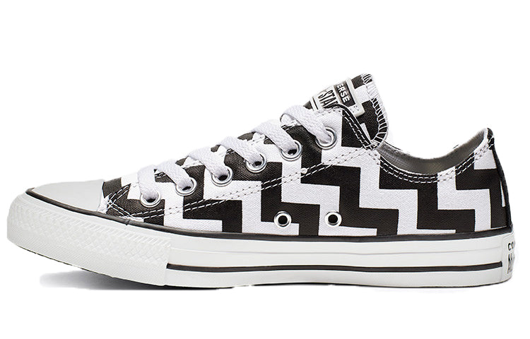 (WMNS) Converse Chuck Taylor All Star Low Top Canvas Black White Stripe 'Black White' 565438C