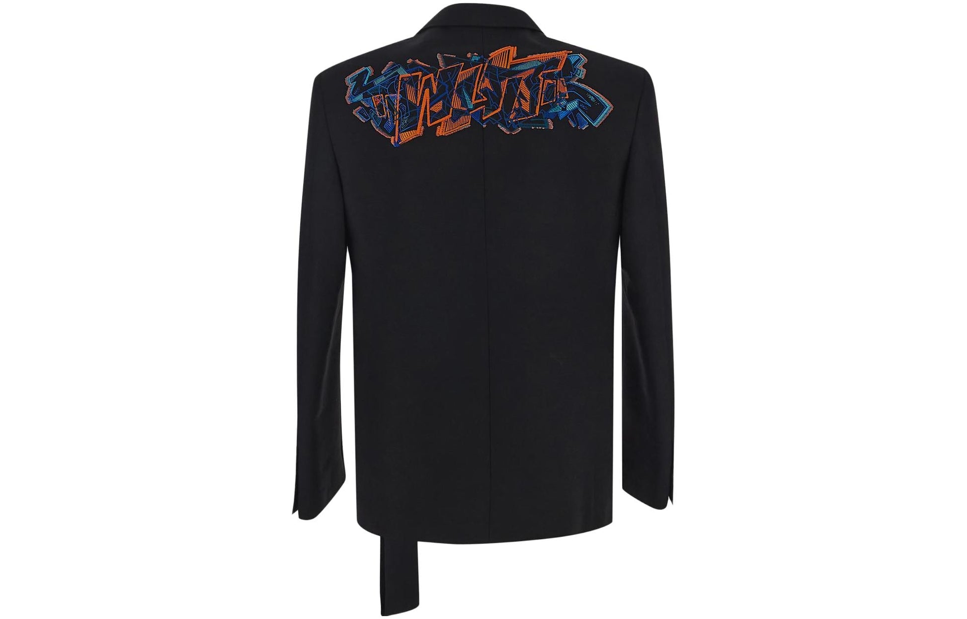 Off-White Graf Coupe' Strap Rel Single-breasted Blazer 'Black' OMEN063S23FAB0011066