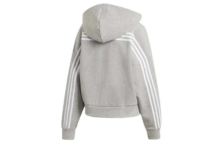 (WMNS) adidas Mh 3S Dk Hd Sports Hooded Jacket Gray EB3823