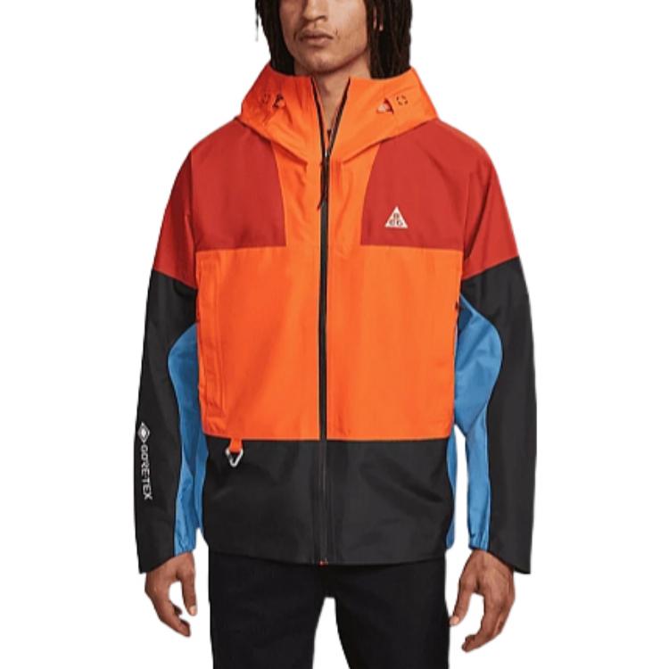 Nike Storm-FIT ADV ACG Contrast Color Stitching Zipper Hooded Long Sleeves Jacket Men's Colorblock DB3559-817