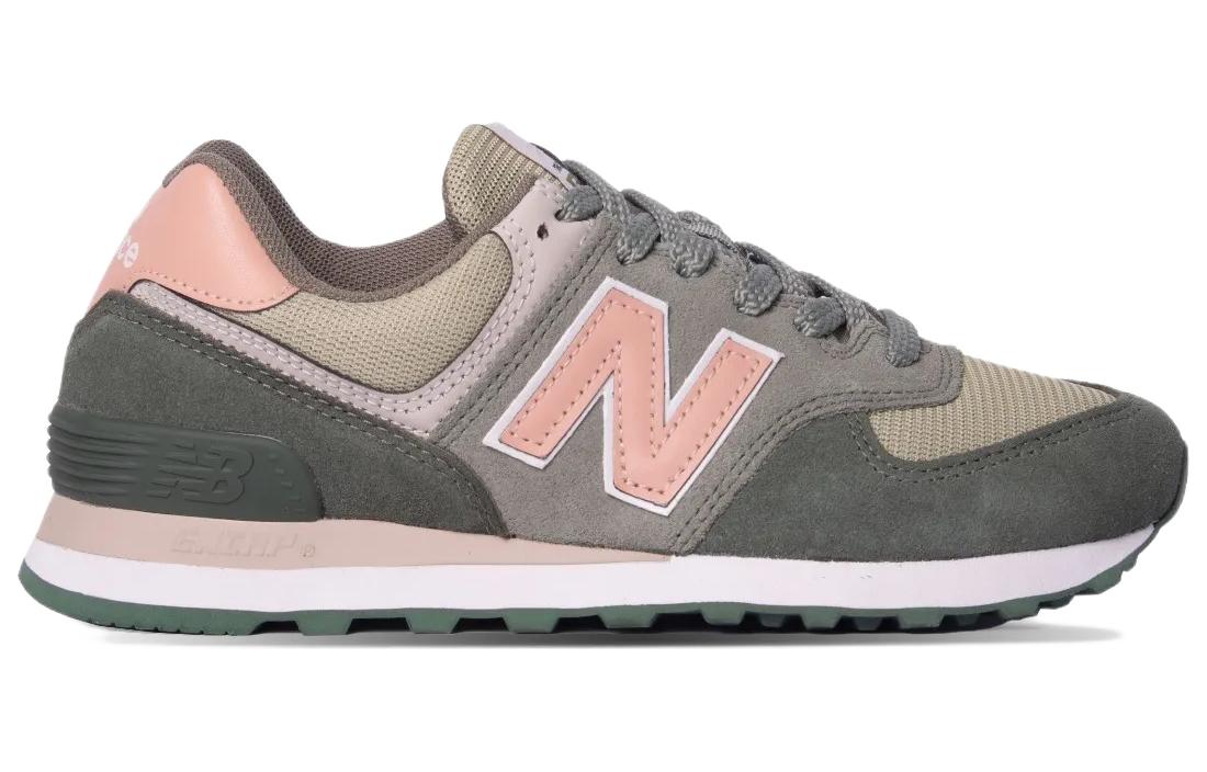 (WMNS) New Balance 574 'Gray Pink Dark Green' WL574SW2