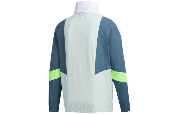 Men's adidas neo SS TT / WB Sports Dotted Green Jacket FN6528