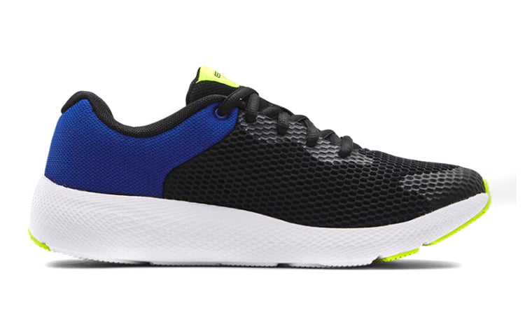 (GS) Under Armour Charged Pursuit 2 Big 'Black Blue' 3024484-003