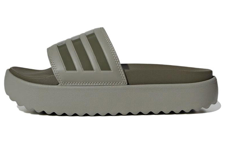 (WMNS) adidas Adilette Platform Slide 'Pebble Olive Strata' HQ6180