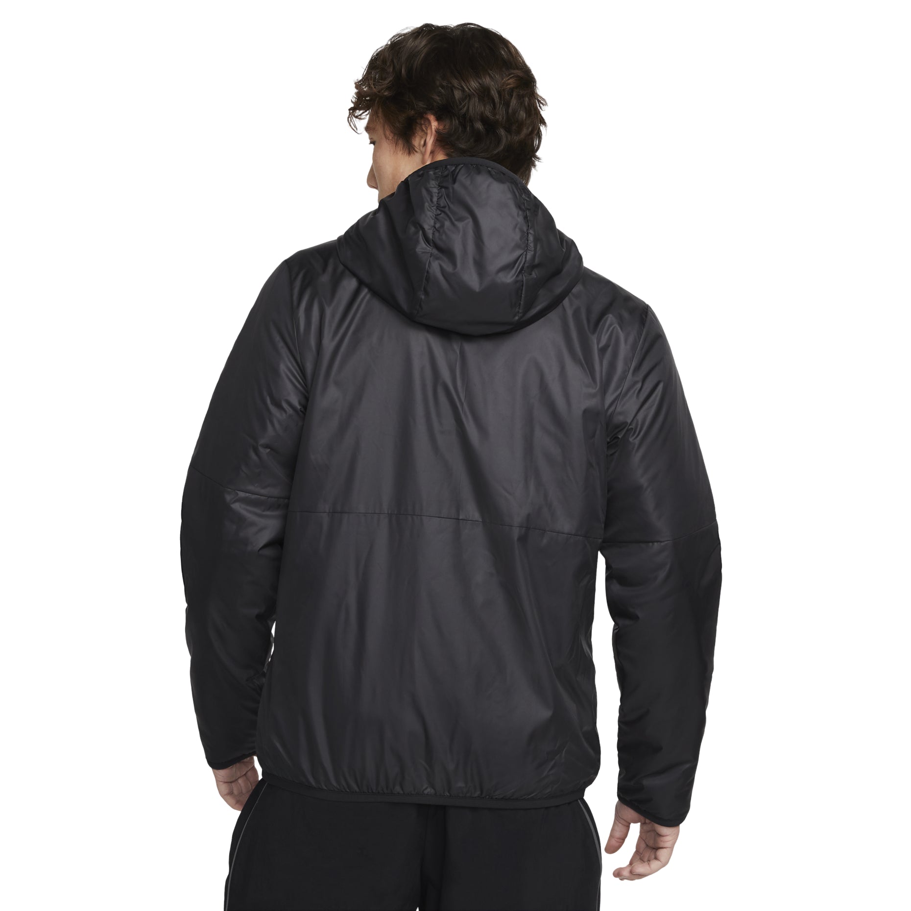Nike Solid Color Hooded Long Sleeves Jacket Black CW6768-010