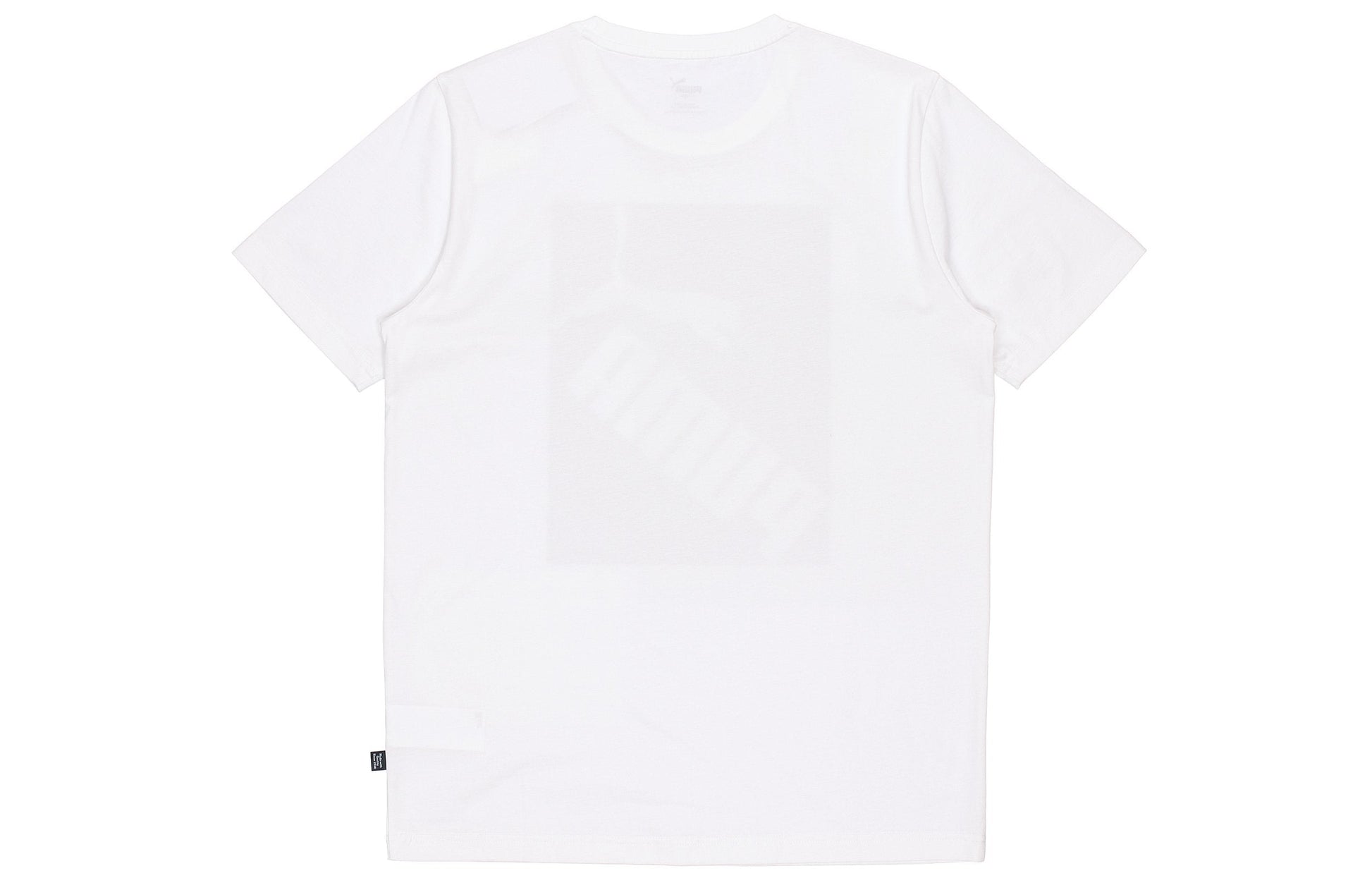 PUMA Logo Printed Short Sleeve TEE White 583837-02