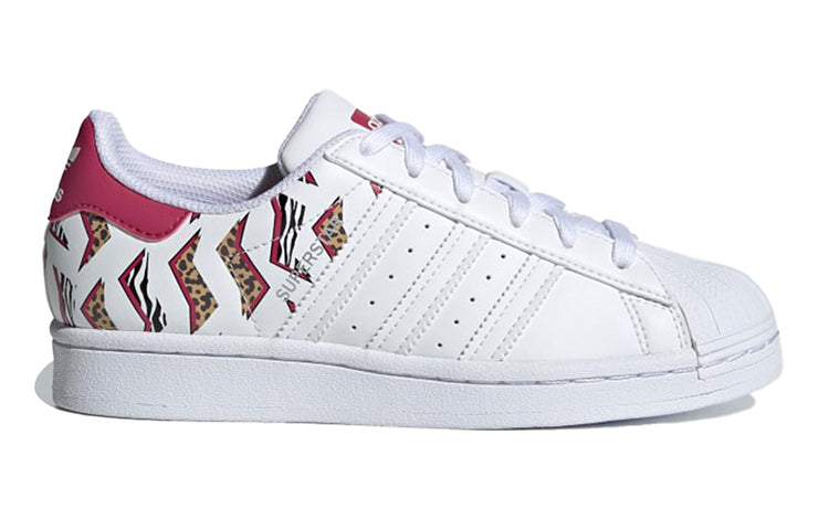 (GS) adidas originals Superstar J 'White Red Yellow' FY2668