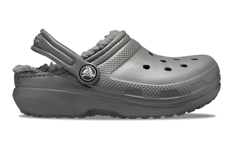 (GS) Crocs Classic Lined Clogs 'Slate Grey Smoke' 203506-0EX