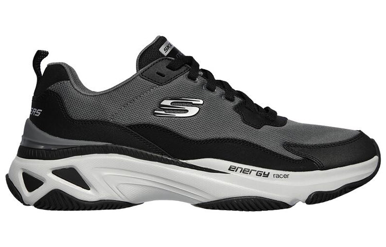 Skechers Energy Racer Low-Top Running Shoes Grey/Black 237132-BKGY