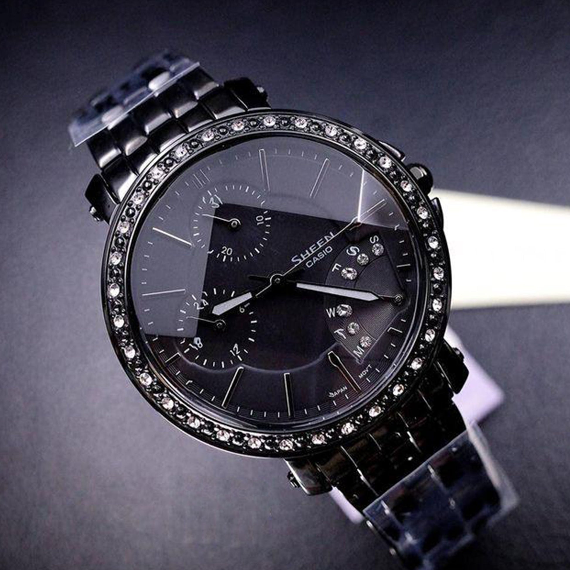 CASIO Female SHEEN Japan / South Korea Fashion Black Analog SHN-3011BB-1A