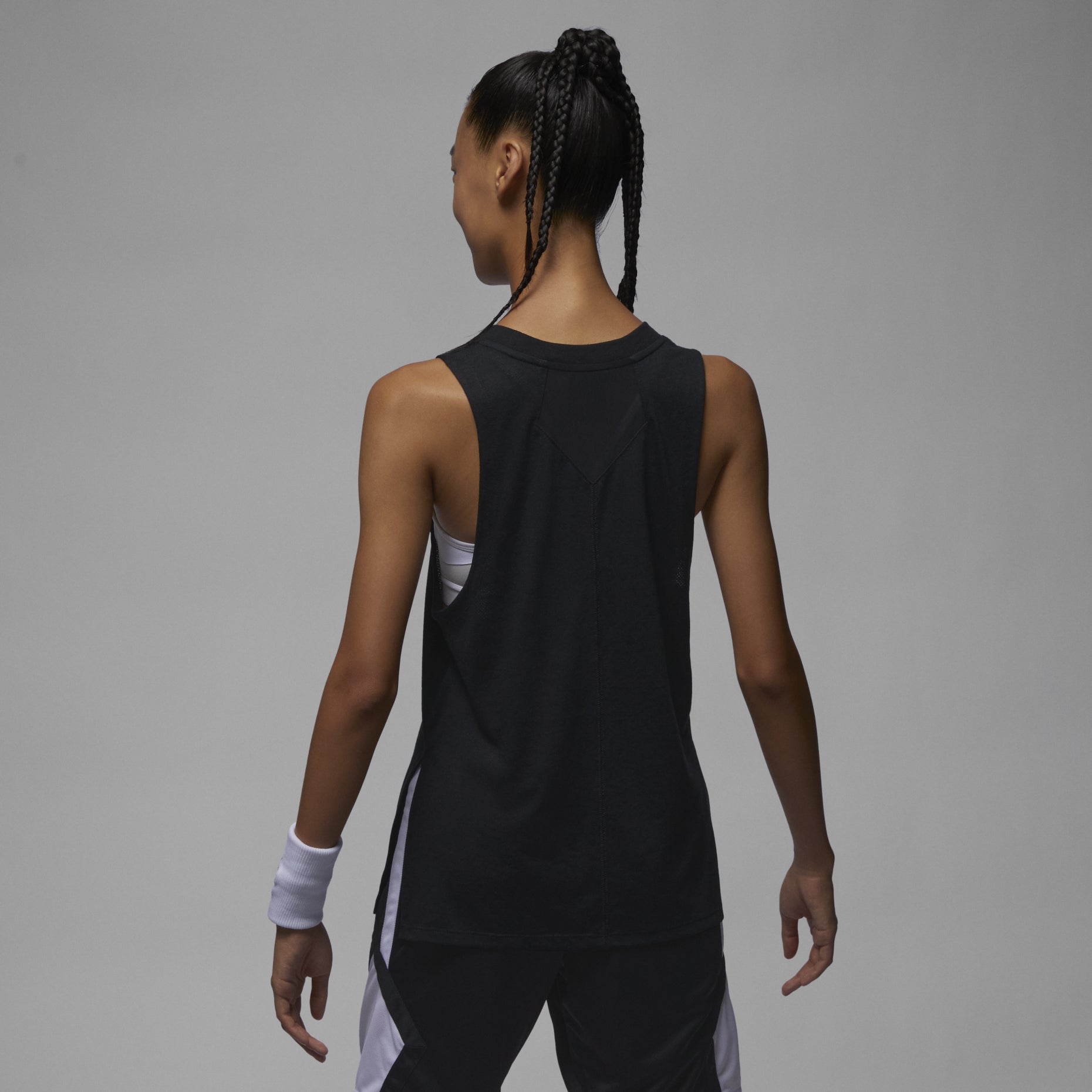 (WMNS) Air Jordan Sports Diamond Tank Top 'Black' FB4630-010