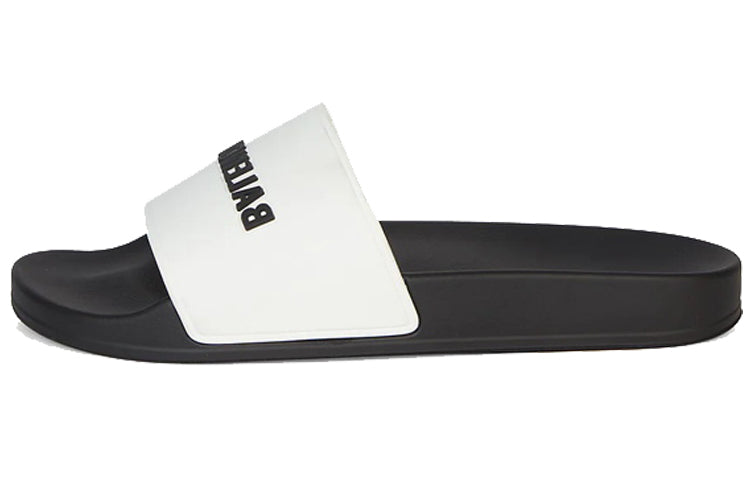 Balenciaga Pool Slides 'White Black' 565826W1S879010