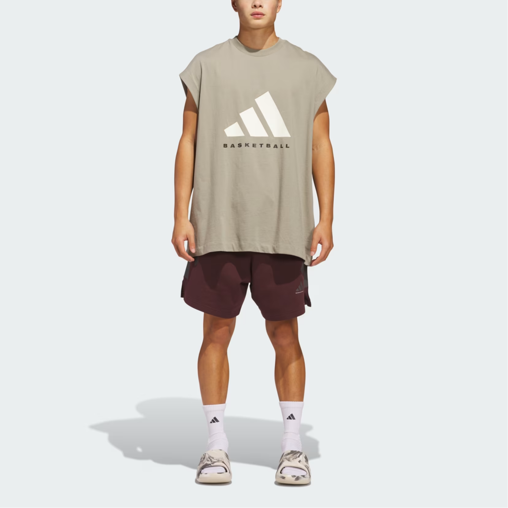 adidas Sleeveless Vest Asia Sizing 'Putty Beige' JD6135