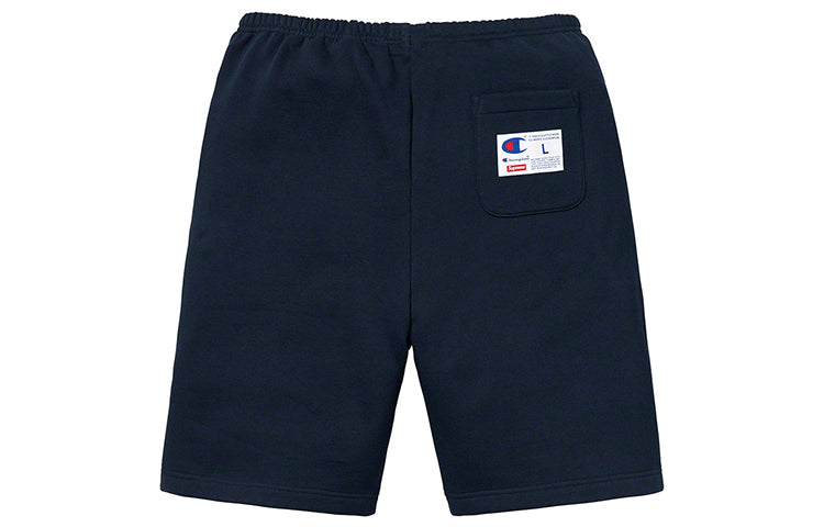 Supreme x Champion SS19 Outline Sweatshort Navy SUP-SS19-10073