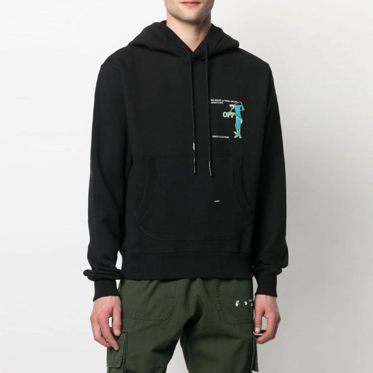 Men's Off-White SS21 Printing Loose Fit Black OMBB074S21FLE0081001