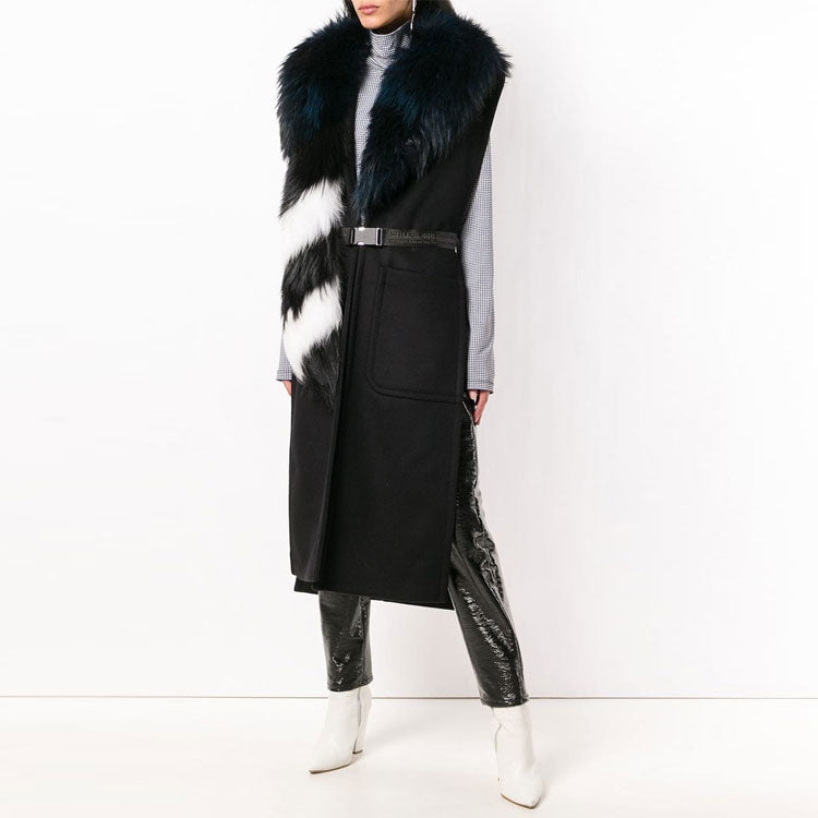 (WMNS) Off-White Sleeveless Large Slim Fit Version Black OWEA138E18A640611001
