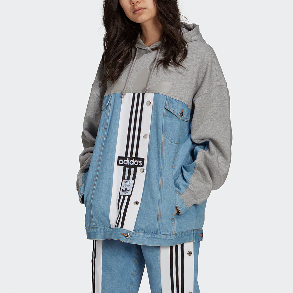 (WMNS) adidas Denim Jacket Asia Sizing 'Blue Grey' H59027