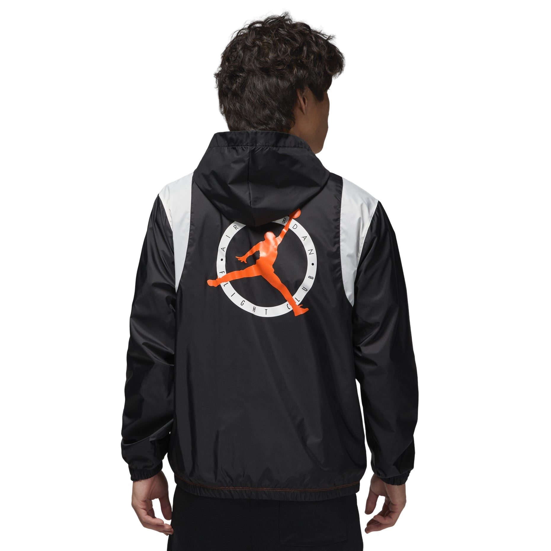 Air Jordan Flight MVP Hooded Pullover Jacket 'Black Orange' DV7601-010