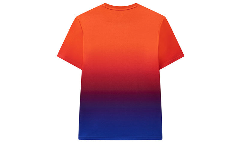 FILA Retro Printing Short Sleeve Blue Orange F11M038152FPU