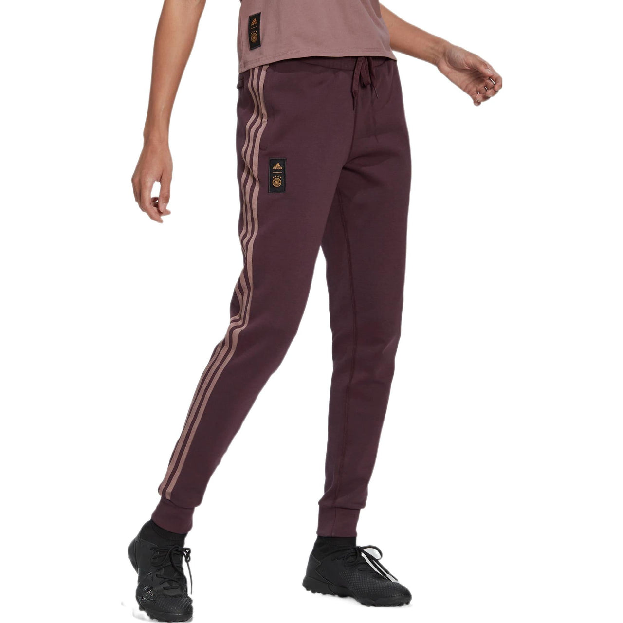 (WMNS) adidas Germany Sports Pants Asia Sizing 'Burgundy' HF4059