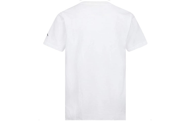 Air Jordan Pattern Round Neck Short Sleeve T-Shirt Men's White DA6796-100