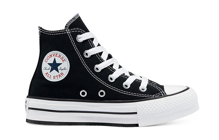 (GS) Converse Chuck Taylor All Star EVA Lift Platform High 'Black' 671107C