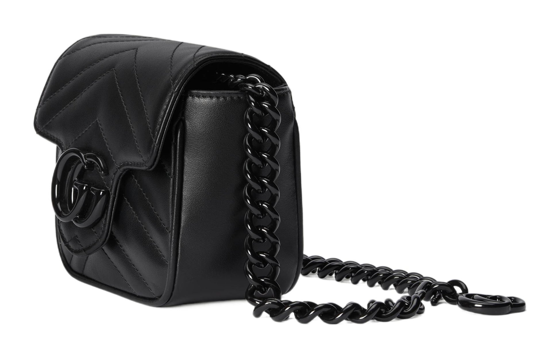 (WMNS) Gucci GG Marmont Belt Bag 'Black' 739599-UM8KV-1000