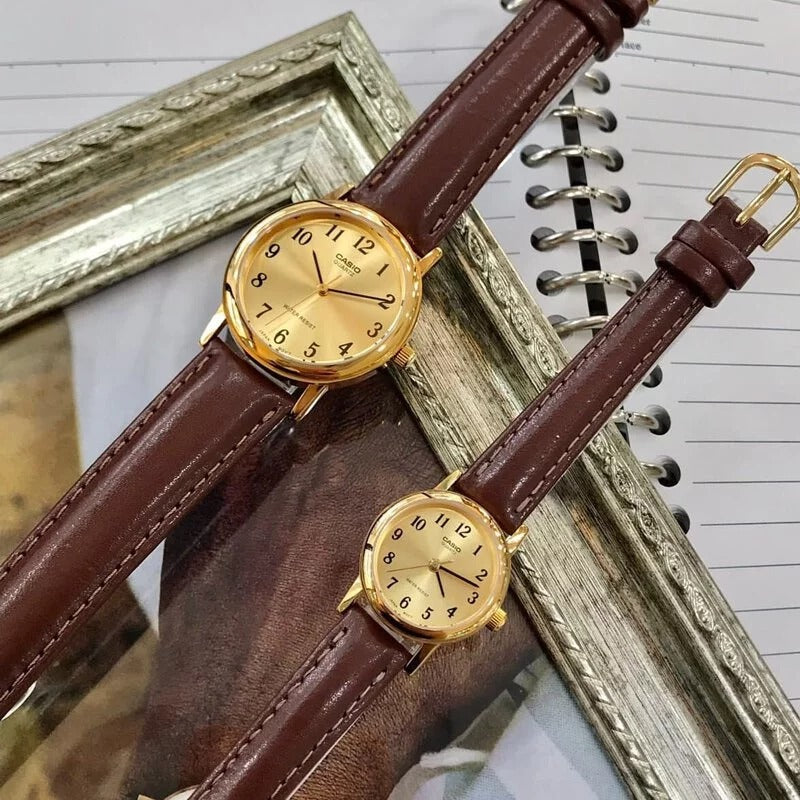 Casio Analog Watch 'Gold Brown' MTP-1095Q-9B1