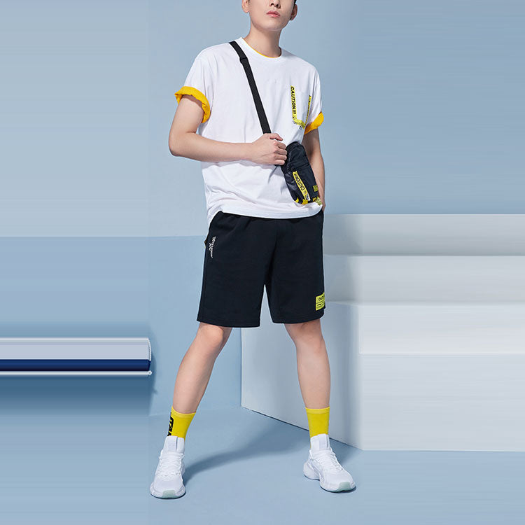 Li-Ning x Disney Crossover Short Sleeve Loose Couple Style White AHSP069-1