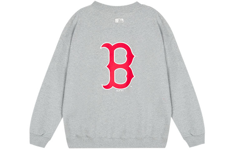 MLB x Disney Mickey Crossover Athleisure Casual Sports Long Sleeves Pullover Unisex Gray 31MTK1011-43M