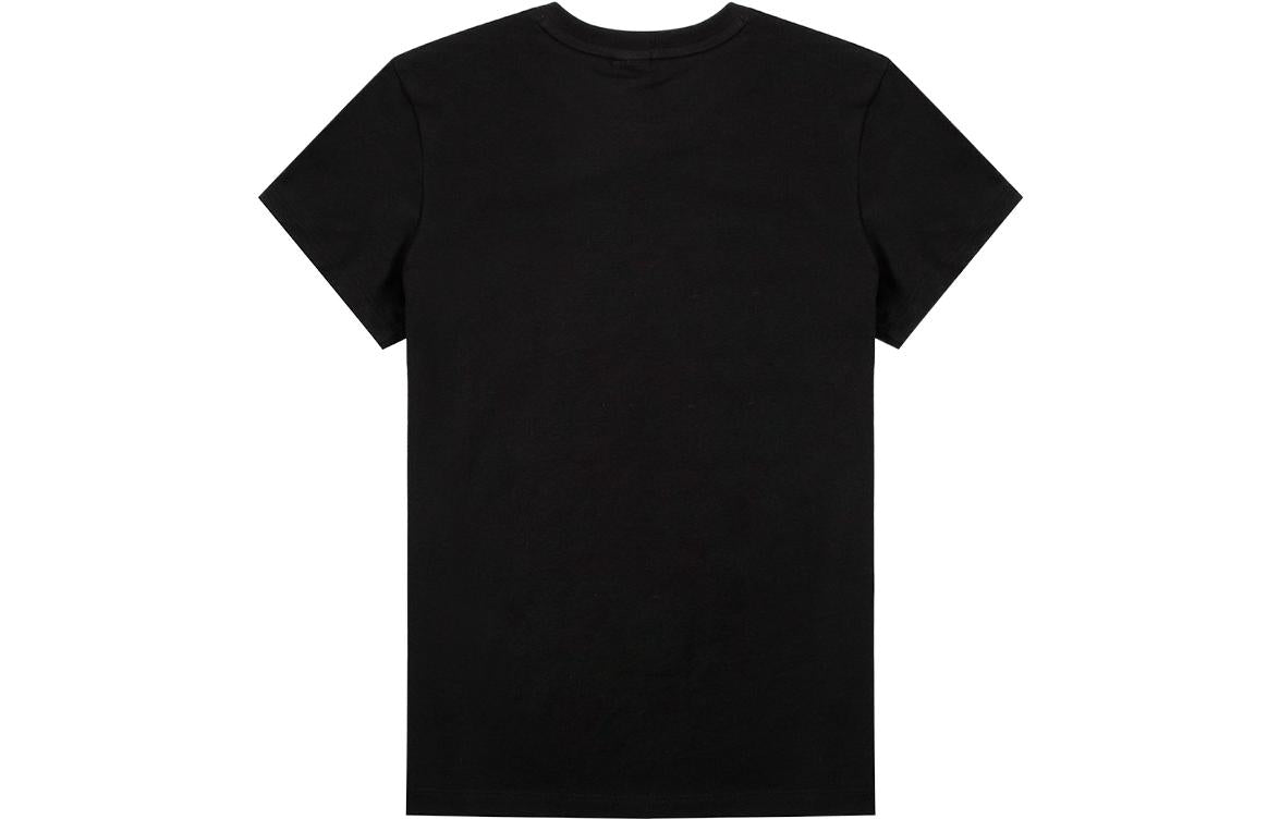(WMNS) PUMA Classics Logo Tee Big Logo Printing Sports Short Sleeve Black 536351-01