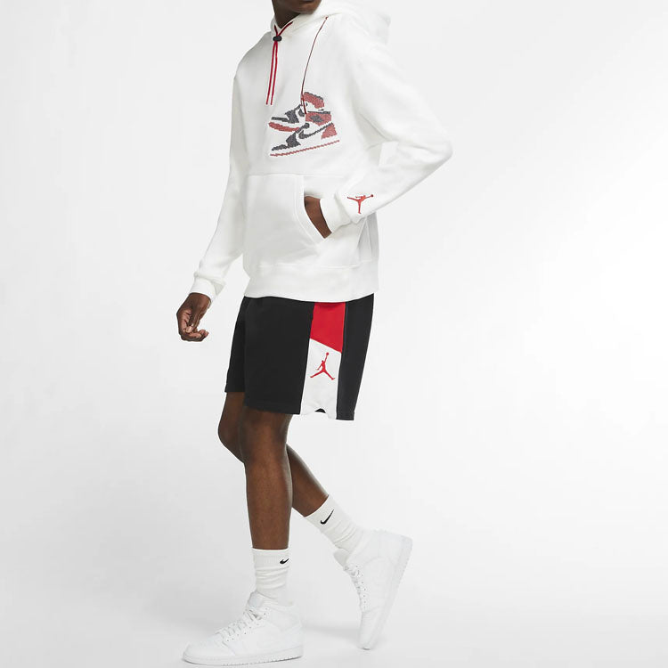 Air Jordan Jumpman Holiday Casual Sports hooded Pullover White CT3457-100