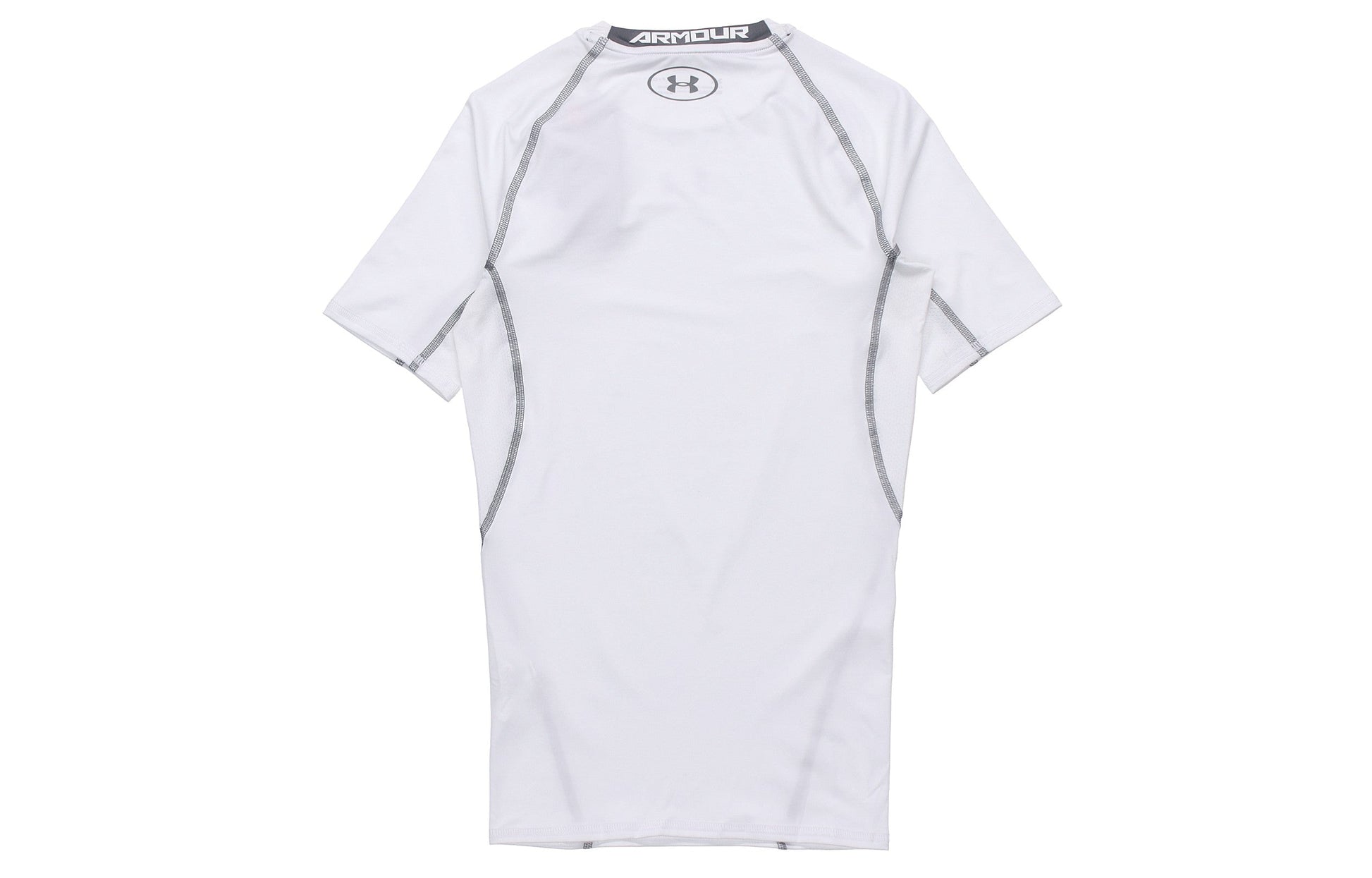 Men's Under Armour Training Sports Tight Short Sleeve Tops White 1257468-100