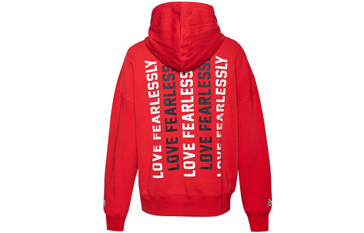 (WMNS) Converse Love The Progress 2.0 Oversized Pullover Hoodie Asia Sizing 'Red' 10020734-A02