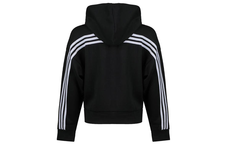 (WMNS) adidas Mh 3S Dk Hd Sports Hooded Jacket Coat Black DX7970
