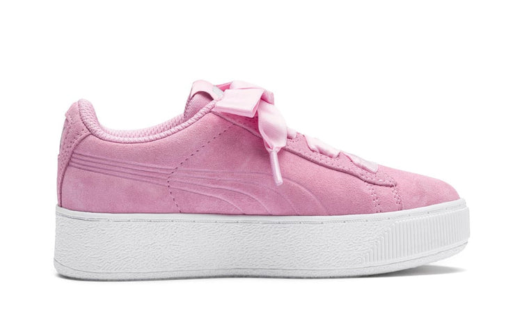 (PS) PUMA Vikky Platform Ribbon Ac Ps Casual Shoes Pink 367643-05