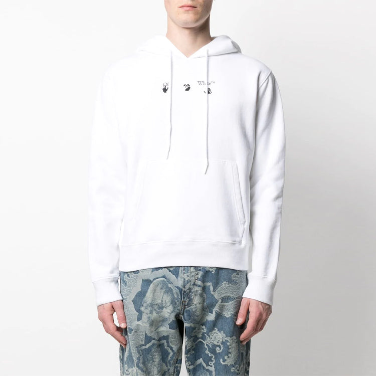 Off-White SS21 Arrows Arrow Pattern Printing Loose Fit White OMBB034S21FLE0050145