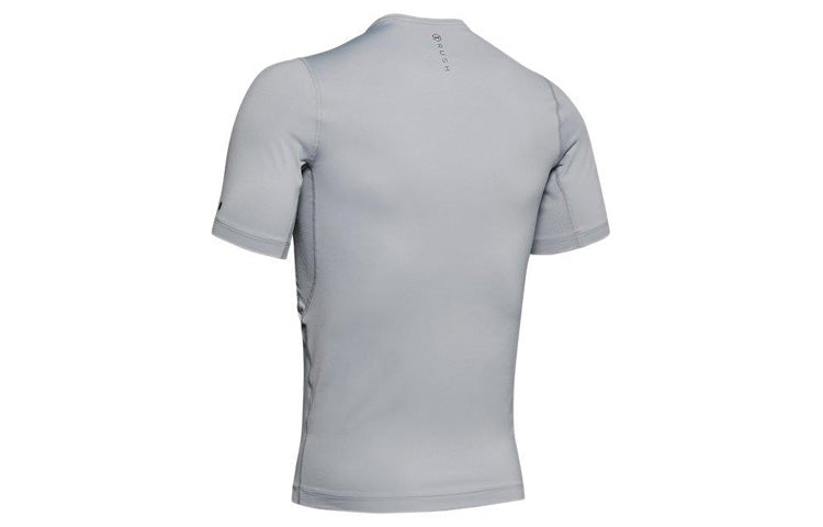 Men's Under Armour RUSH HeatGear Short Sleeve Gray 1353449-011
