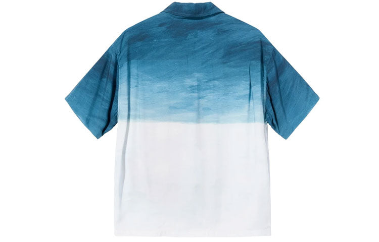 Stussy Dice Painting Shirt 'Blue' 1110170