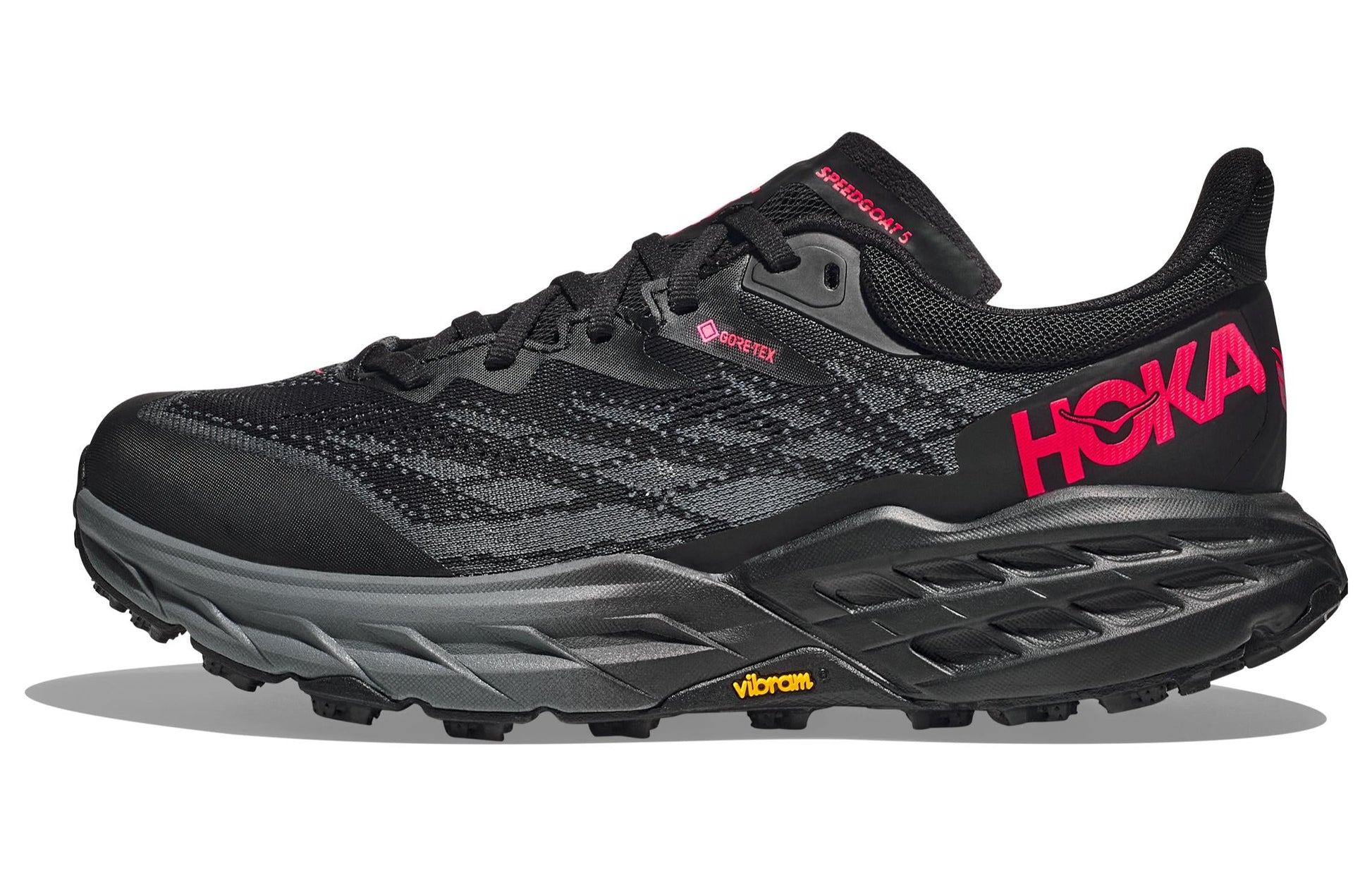 (WMNS) HOKA ONE ONE Speedgoat 5 GORE-TEX 'Black Red' 1127913-BBLC