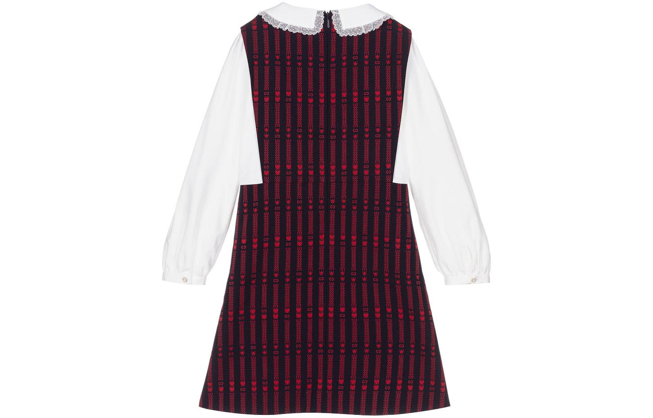 (PS) Gucci GG Star Pinafore-Shirt Dress 'Red Blue' 657676-ZAHA4-4395