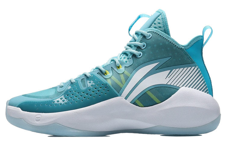 Li-Ning Combat High 'White Blue Green' ABAR059-2