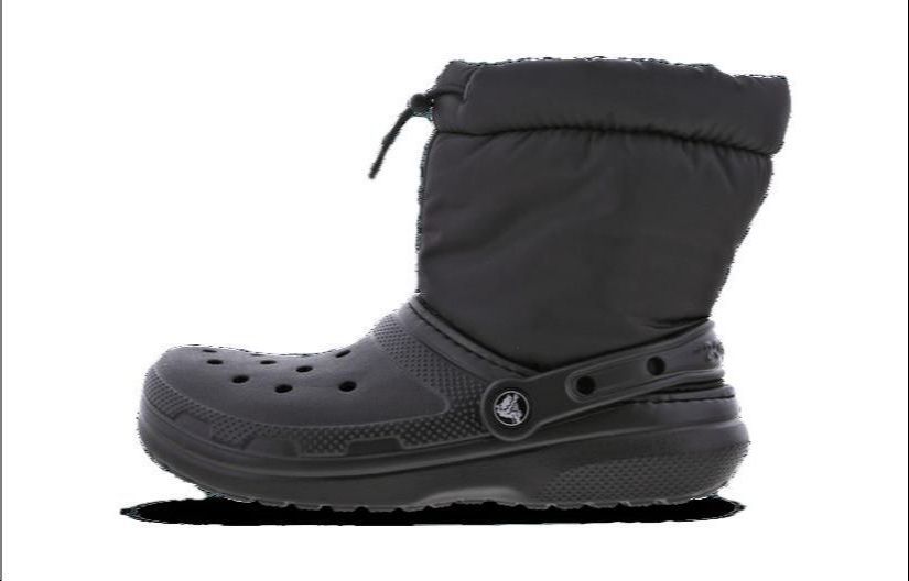 (GS) Crocs Classic Lined Neo Puff Boots 'Core Black' 207940-001