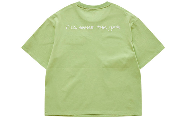 (WMNS) Fila FUSION Casual Sports Loose Short Sleeve Retro Green T11W123103F-KK