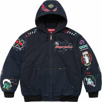 Supreme AOI Hooded Work Jacket 'Black Multi-Color' SUP-SS24-185