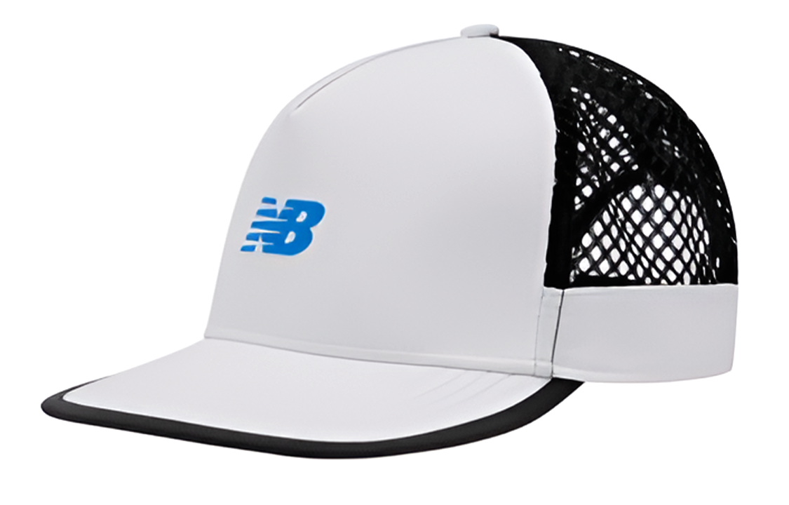 New Balance Speed Run Logo Trucker Cap 'White Blue' LAH13001-WT