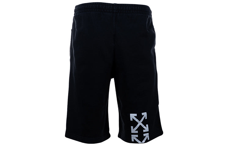 Off-White Painting Printing Casual Shorts Ordinary Version Black OMCI006E19E300151088
