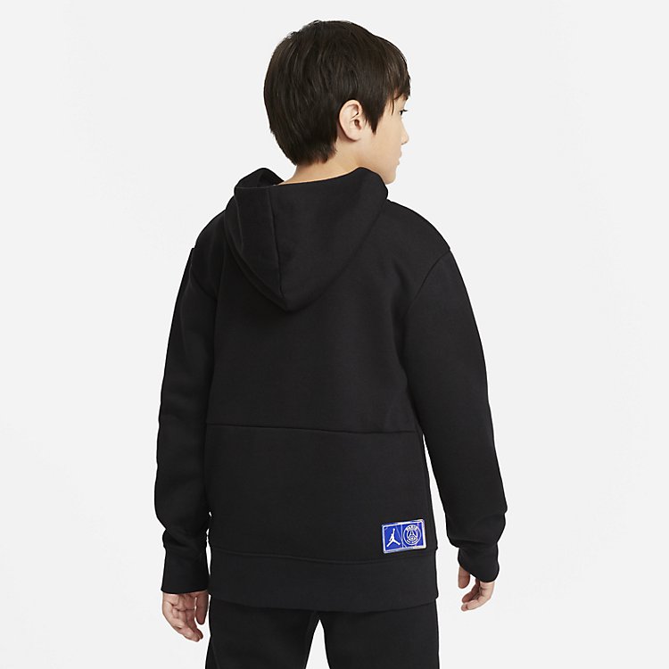 (GS) Nike PARIS-SAINT GERMAIN PULLOVER Hoodie Black DJ3777-010