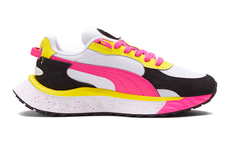 (GS) PUMA Wild Rider 'Rollin' - Pink Glow Yellow' 384442-01