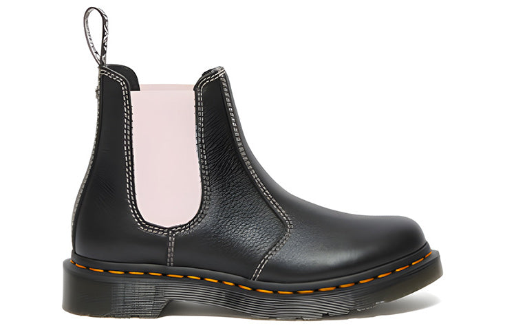 (WMNS) Dr. Martens 2976 Contrast Leather Chelsea Boots 'Black Pink' 27275001